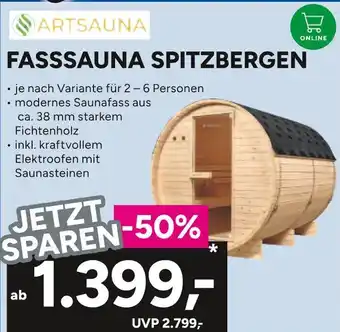 Marktkauf Artsauna fasssauna spitzbergen Angebot
