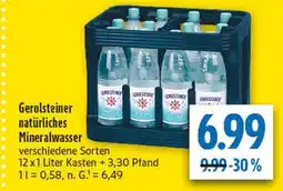 diska Gerolsteiner natürliches mineralwasser Angebot