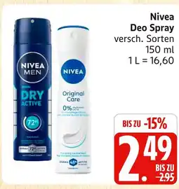 Marktkauf Nivea deo spray dry active Angebot