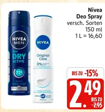 Marktkauf Nivea deo spray dry active Angebot