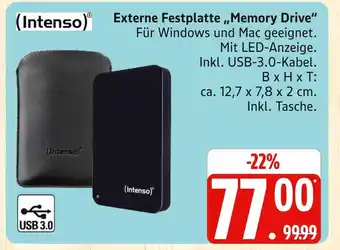 Marktkauf Intenso memory drive Angebot