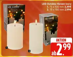 Marktkauf Led outdoor kerzen ivory Angebot