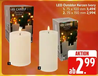 Marktkauf Led outdoor kerzen ivory Angebot