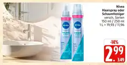 Marktkauf Nivea haarspray Angebot