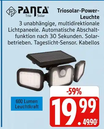 Marktkauf Panta triosolar-power-leuchte Angebot
