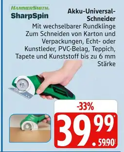 Marktkauf Hammersmith sharpspin akku-universal-schneider Angebot