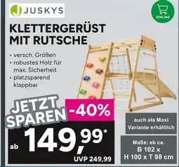 Marktkauf Juskys klettergerüst mit rutsche Angebot
