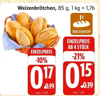 Marktkauf Weizenbrötchen Angebot