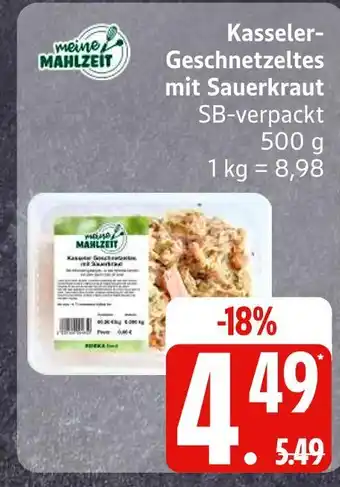 Edeka Meine mahlzeit kasseler-geschnetzeltes mit sauerkraut Angebot