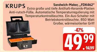 Marktkauf Krups sandwich-maker, „fdk462“ Angebot