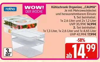 Marktkauf Rotho kühlschrank organizer, „cauma“ 1. set Angebot