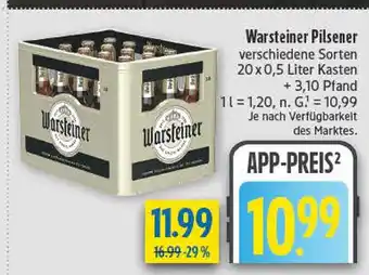 diska Warsteiner pilsener Angebot