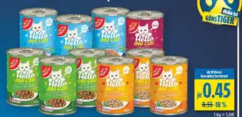 diska Gut&günstig hello my cat zarte stückchen rind Angebot