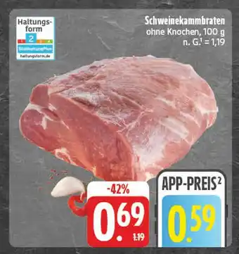 E-Center Schweinekammbraten Angebot