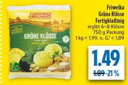 diska Friweika grüne klöße fertigklosteig Angebot