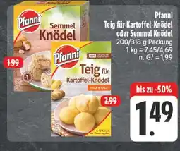 E-Center Pfanni teig für kartoffel-knödel Angebot