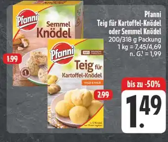 E-Center Pfanni teig für kartoffel-knödel Angebot