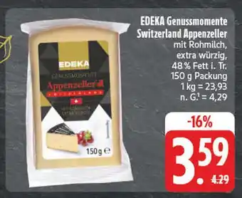 E-Center Edeka genussmomente switzerland appenzeller Angebot
