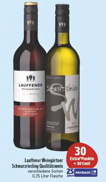 E-Center Lauffener weingärtner schwarzriesling qualitätswein Angebot
