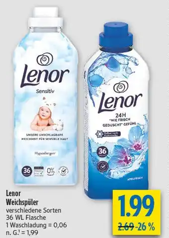 diska Lenor sensitiv Angebot