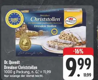 E-Center Dr. quendt dresdner christstollen Angebot