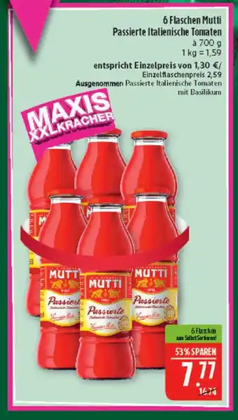 Marktkauf Mutti passierte italienische tomaten Angebot