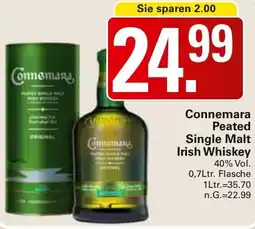 WEZ Connemara Peated Single Malt Irish Whiskey Angebot