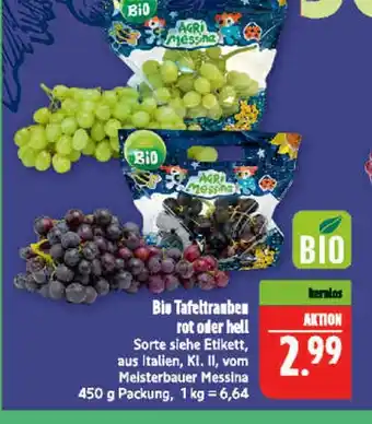 Marktkauf Agri messina bio tafeltrauben rot oder hell Angebot