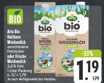 E-Center Arla bio frisch weide vollmilch Angebot