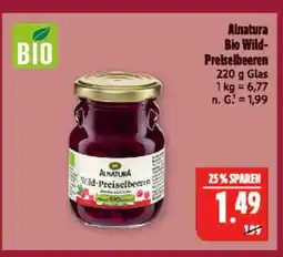 Marktkauf Alnatura bio wild-preiselbeeren Angebot