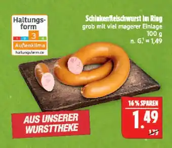 Marktkauf Schinkenfleischwurst in ring Angebot