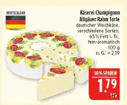 Marktkauf Käserei champignon allgäuer rahm torte Angebot