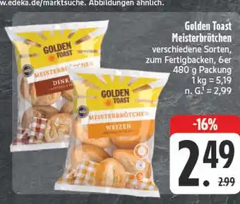 E-Center Golden toast meisterbrötchen dinkel Angebot