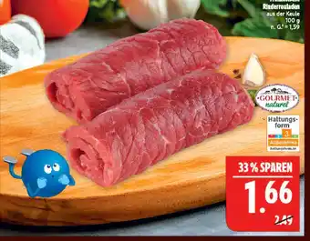 Marktkauf Gourmet naturel rinderrouladen aus der keule Angebot