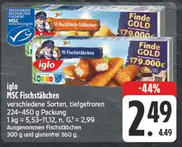 E-Center Iglo 13 backfisch-stäbchen Angebot