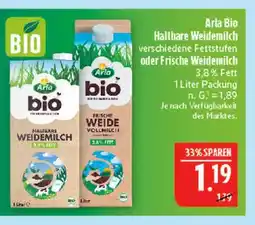Marktkauf Arla bio haltbare weidemilch Angebot