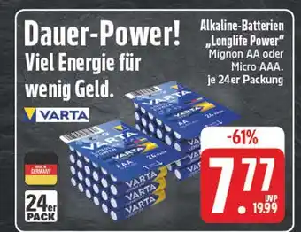 E-Center Varta longlife power mignon aa Angebot