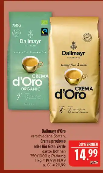 Marktkauf Dallmayr crema d'oro Angebot