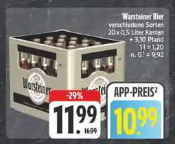 E-Center Warsteiner bier Angebot