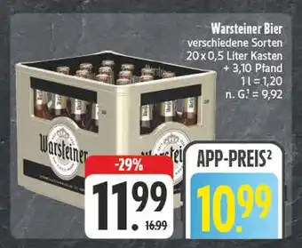 E-Center Warsteiner bier Angebot