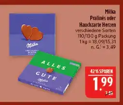 Marktkauf Milka pralinés Angebot