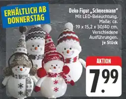 E-Center Deko figur „schneemann“ Angebot