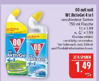 Marktkauf 00 null null wc aktivgel 4 in 1 Angebot