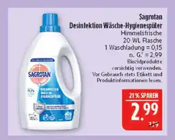 Marktkauf Sagrotan desinfektion wäsche-hygienespüler Angebot