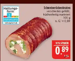 Marktkauf Schweinerückenbraten Angebot