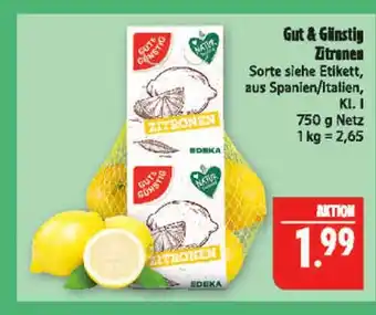 Marktkauf Gut & günstig zitronen Angebot
