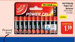 Marktkauf Gut & günstig power-cell-batterien Angebot