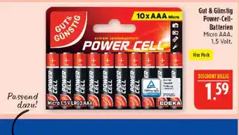 Marktkauf Gut & günstig power-cell-batterien Angebot