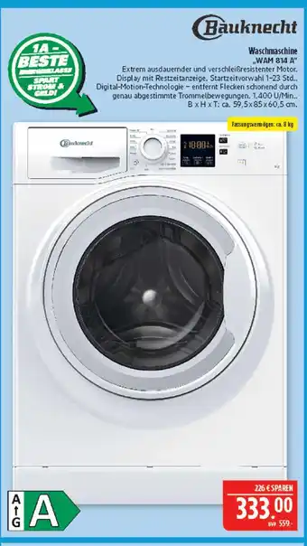 Marktkauf Bauknecht wam 814 a Angebot