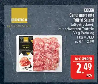 Marktkauf Edeka genussmomente trüffel salami Angebot